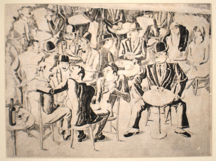 La terraza. Nogués i Casas, Xavier. 1932. Precio: 1.500€
