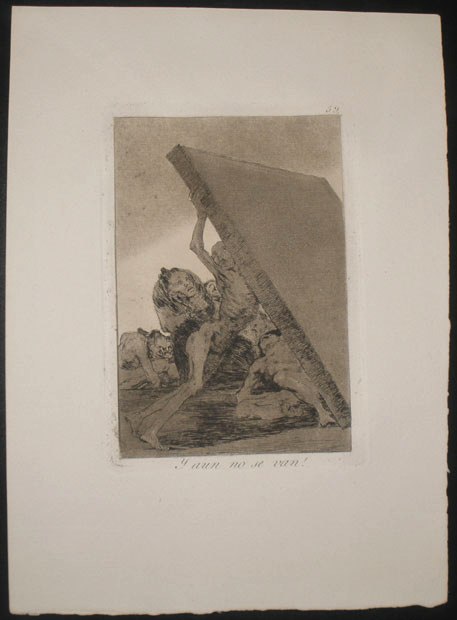 Y aun no se van!. Goya Lucientes, Francisco de - Calcografía Nacional. 1797-1799. 10ª edición, 1918-1928
