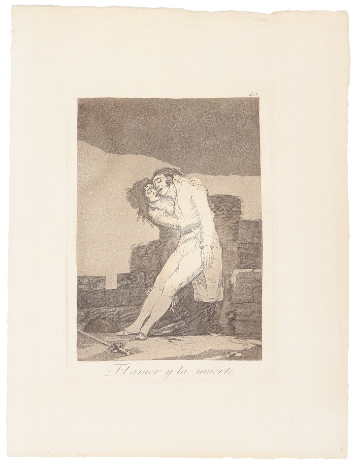 El amor y la muerte. Goya Lucientes, Francisco de (1746-1828) - Calcografía Nacional. 1797-1799. 10ª edición, 1918-1928