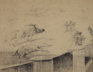 Bullfighting scene