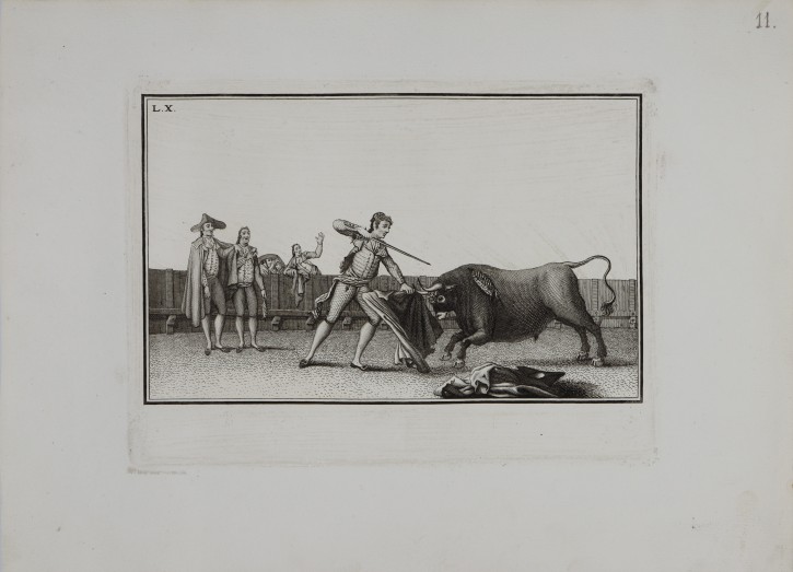 Colección de las principales suertes de una corrida de toros. Fernández Noseret, Luís (activo 1793-1829). 1795. Precio: 3.000€