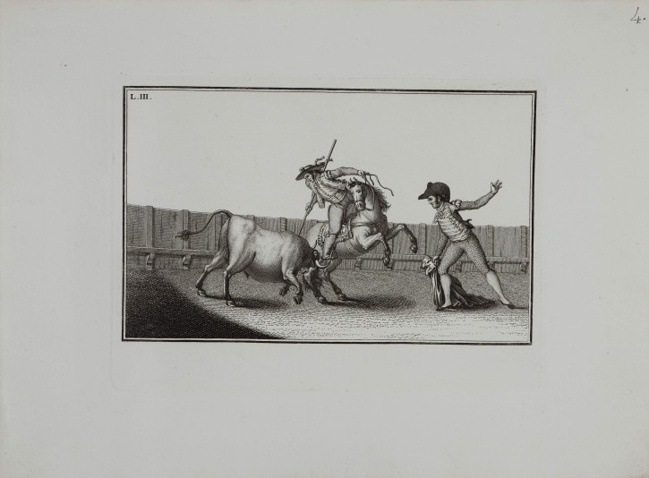 Colección de las principales suertes de una corrida de toros. Fernández Noseret, Luís (activo 1793-1829). 1795. Precio: 3.000€