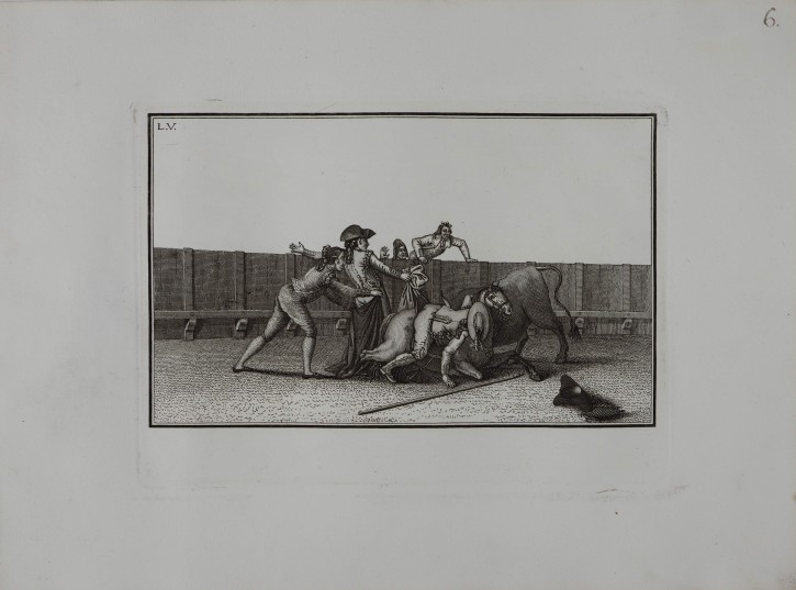 Colección de las principales suertes de una corrida de toros. Fernández Noseret, Luís (activo 1793-1829). 1795. Precio: 3.000€