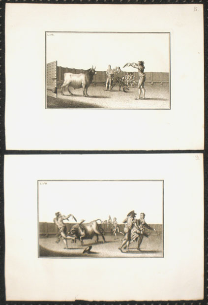 Colección de las principales suertes de una corrida de toros. Fernández Noseret, Luís. 1795. Precio: 3.000€