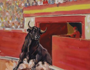 Three bullfighting scenes