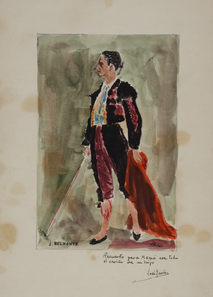 Portrait of the bullfighter Juan Belmonte. . 1913-1936. Precio: 150€