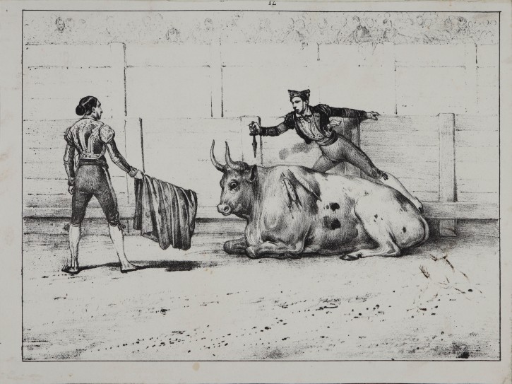 Four bullfighting scenes. . Mediados siglo XIX. Precio: 600€