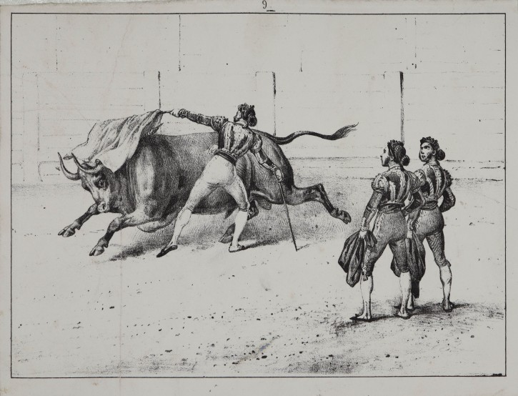 Four bullfighting scenes. . Mediados siglo XIX. Precio: 600€