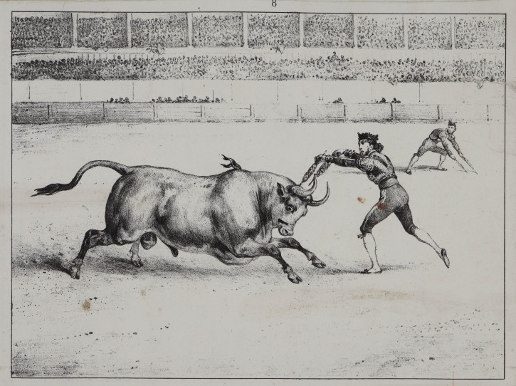 Four bullfighting scenes. . Mediados siglo XIX. Precio: 600€