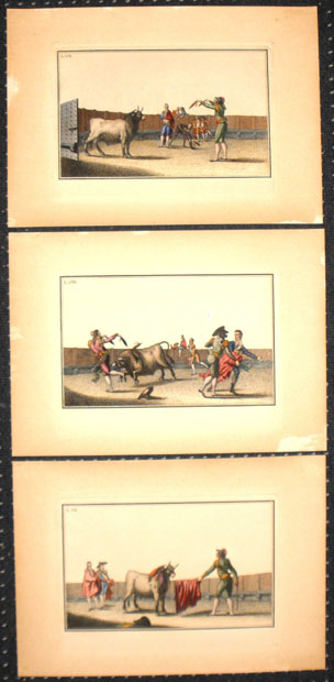 Colección de las principales suertes de una corrida de toros. Fernández Noseret, Luís. 1795. Edición siglo XX. Precio: 300€