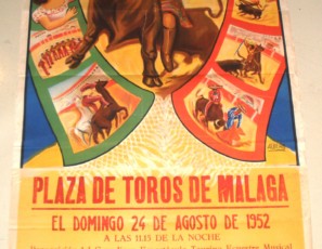 Original poster from bullfighting Mexico, 1952