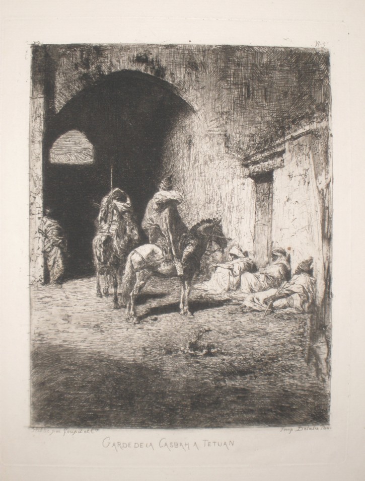 Guardia de la Kasbah en Tetuán. Fortuny Marsal, Marià (1838-1874) - Goupil et Cie (activa entre 1850-1920). . Precio: 1.500€