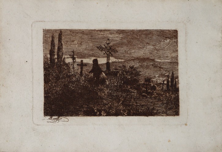 Cemetery. Borrell Pla, Ramón (1876-1963). . Precio: 250€