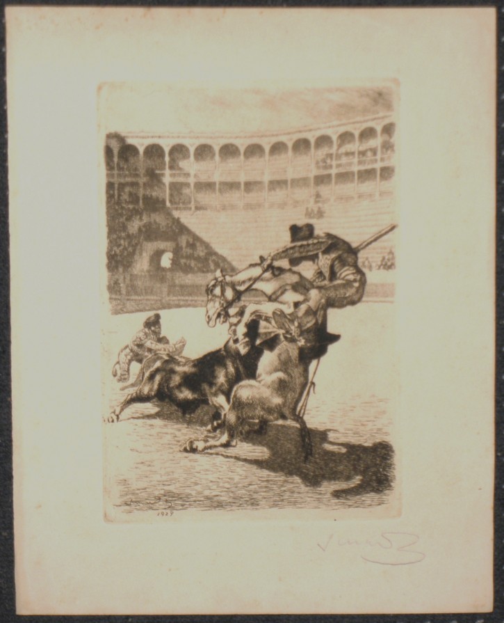 Bullfight scene. Junceda, Joan Garcia. 1929. Precio: 350€
