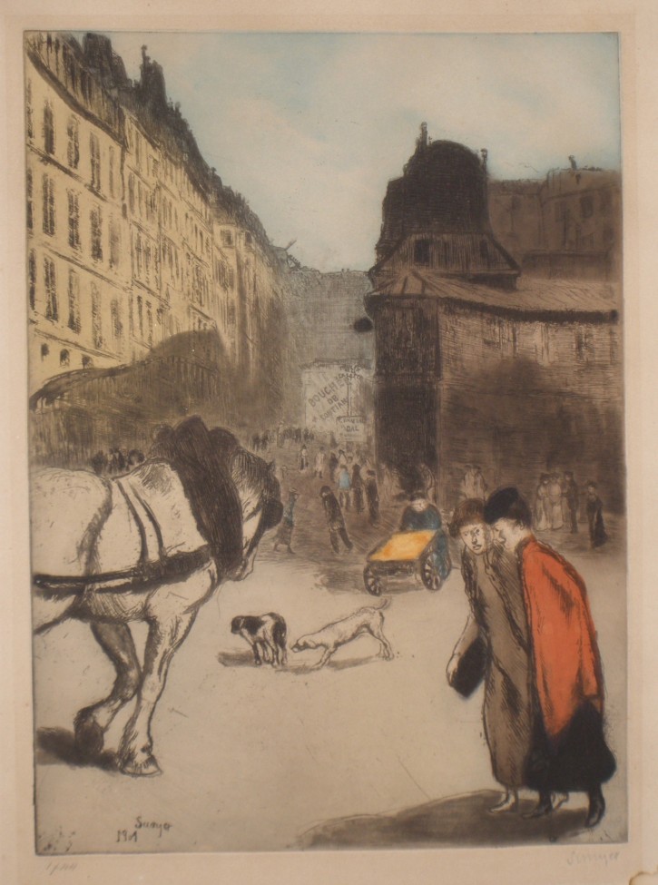 Le Rue Lepic. Sunyer i de Miró, Joaquín - Sagot. 1901