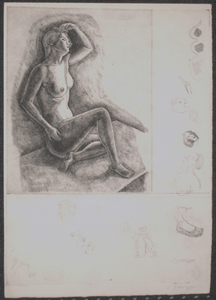 Naked woman combing. Granyer i Giralt, Josep. . Precio: 350€