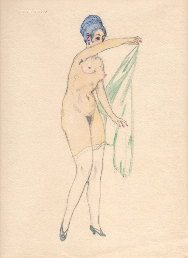 Mujer desnuda con velo. Smith, Ismael (1886-1972). 1914