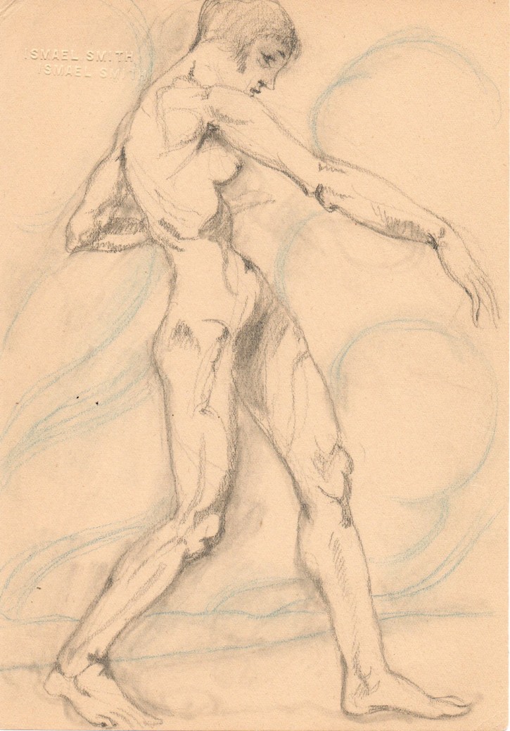 Desnudo caminando. Smith, Ismael (1886-1972). 1919. Precio: 1200€