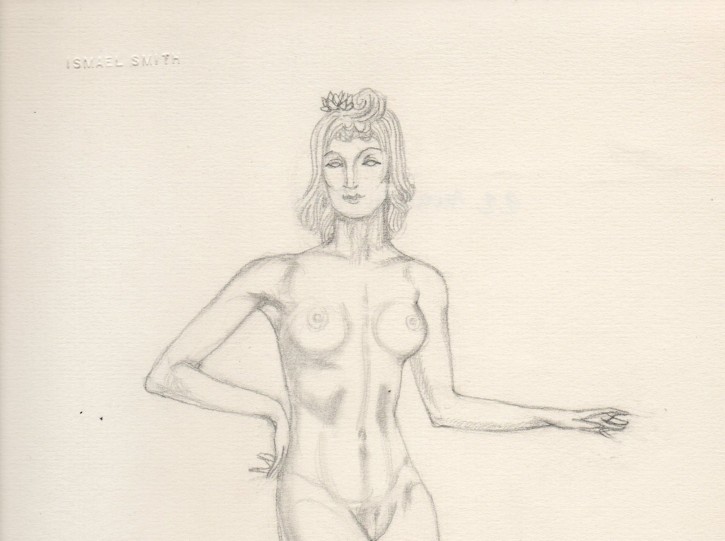 Desnudo con zapatos. Smith, Ismael. 1943. Precio: 900€