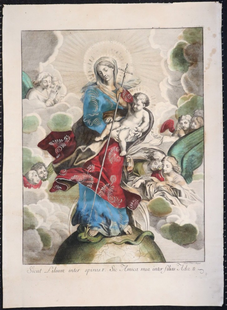 Inmaculada Concepción. Anónimo - Chiquet. Mediados siglo XVIII. Precio: 750€