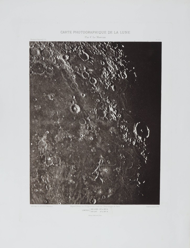 Carte Photographique de la Lune 1. Morvan, Charles Le (1865-1933) - Massard, L.. 1899. Precio: 250€