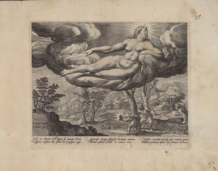 Allegory of the Night. Sadeler, Jan (1550-ca. 1600) - Baern, Theodorus. 1582. Precio: 400€