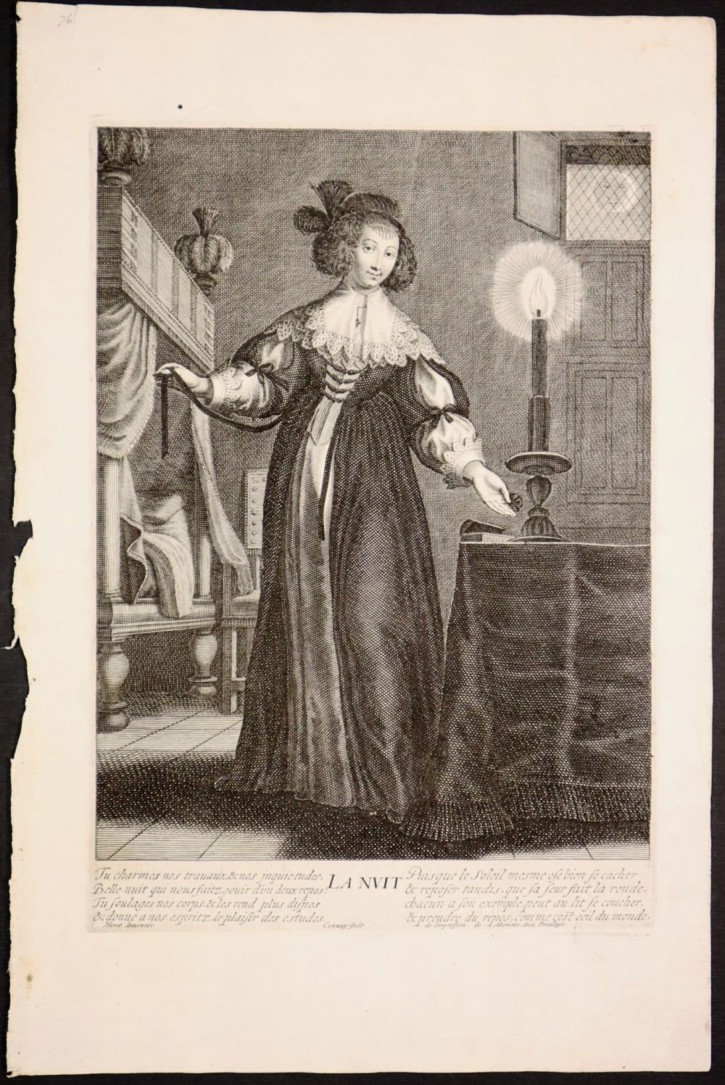 La Noche. Couvay, Jean - Huret, Grégoire - Mariette, Pierre. Mediados siglo XVII