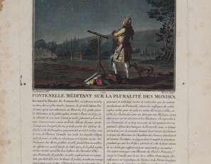 Fontenelle méditant sur la  pluralité des mondes