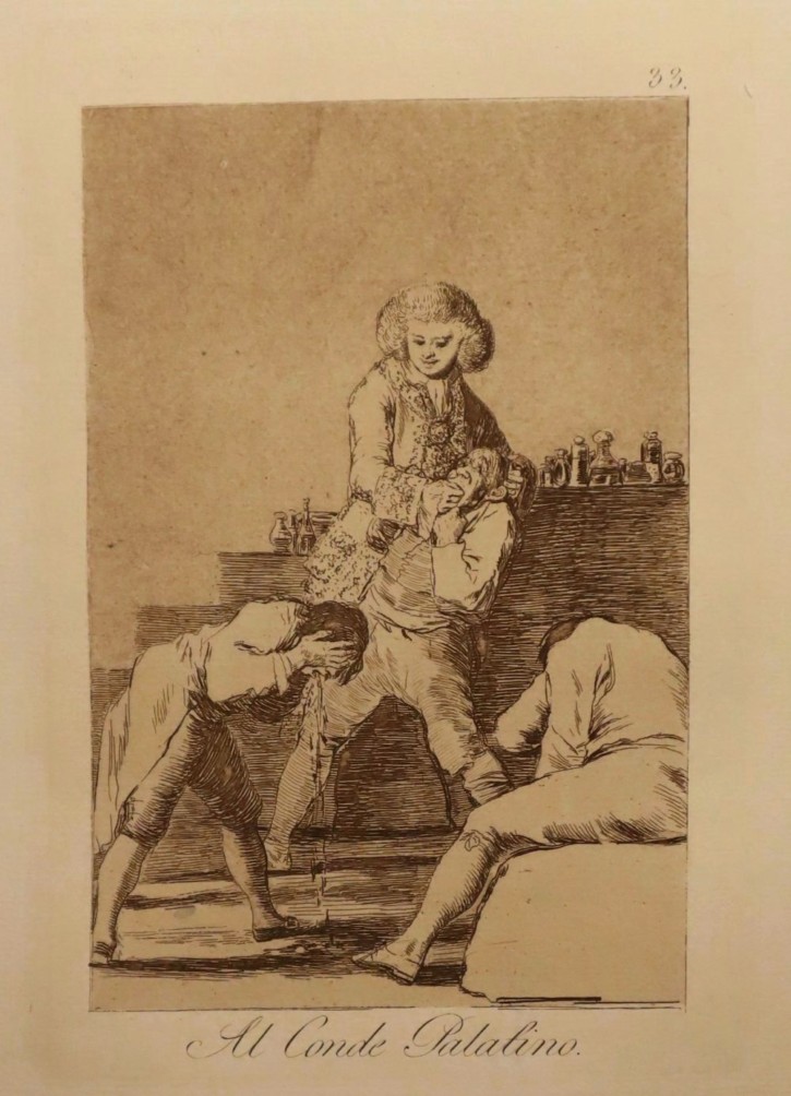 Al Conde Palatino. Goya Lucientes, Francisco de - Calcografía Nacional. 1797-1799. Décima edición (1918-1928). Precio: 600€