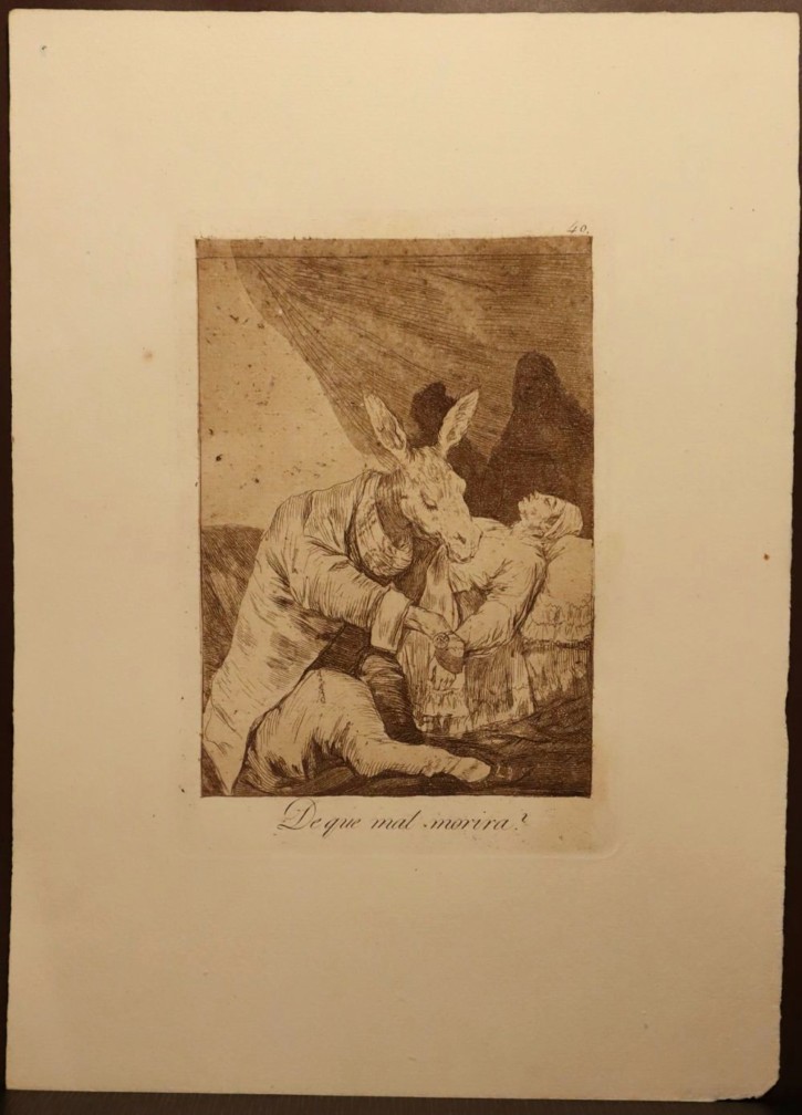 De que mal morira?. Goya Lucientes, Francisco de - Calcografía Nacional. 1797-1799. Décima edición (1918-1928)
