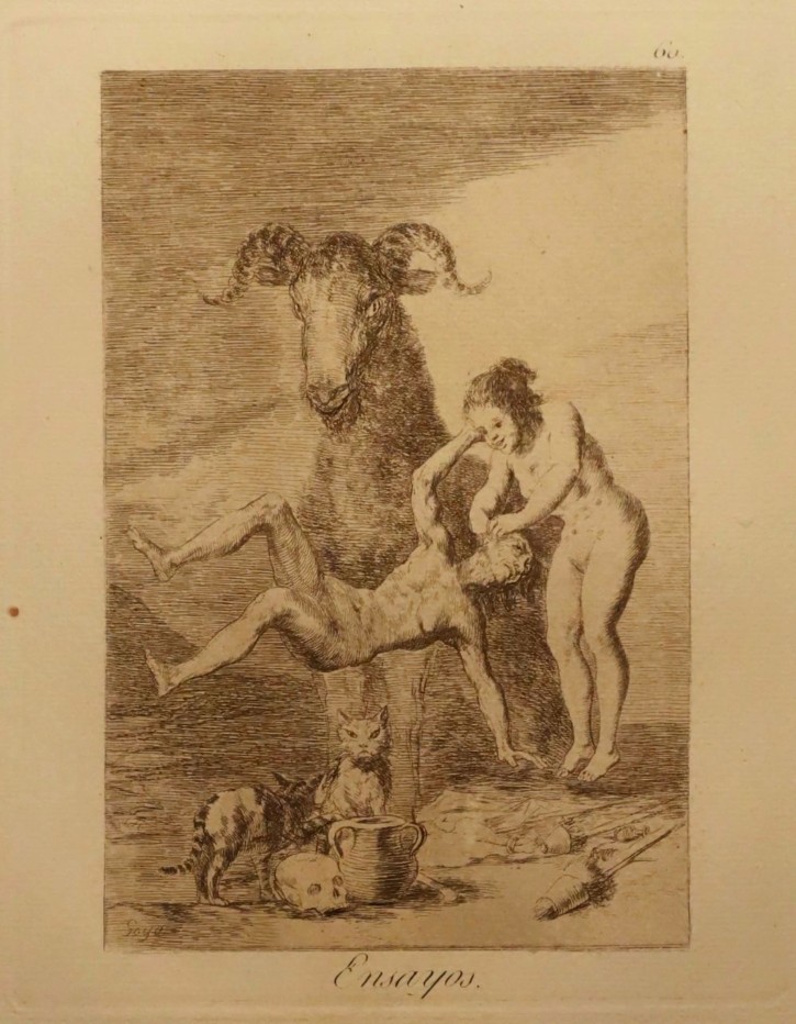 Ensayos. Goya Lucientes, Francisco de - Calcografía Nacional. 1797-1799. Décima edición (1918-1928). Precio: 500€