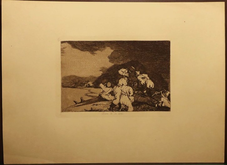 Bien te se está. Goya Lucientes, Francisco de - Calcografía Nacional. 1810-1815. Séptima edición (1937). Precio: 400€