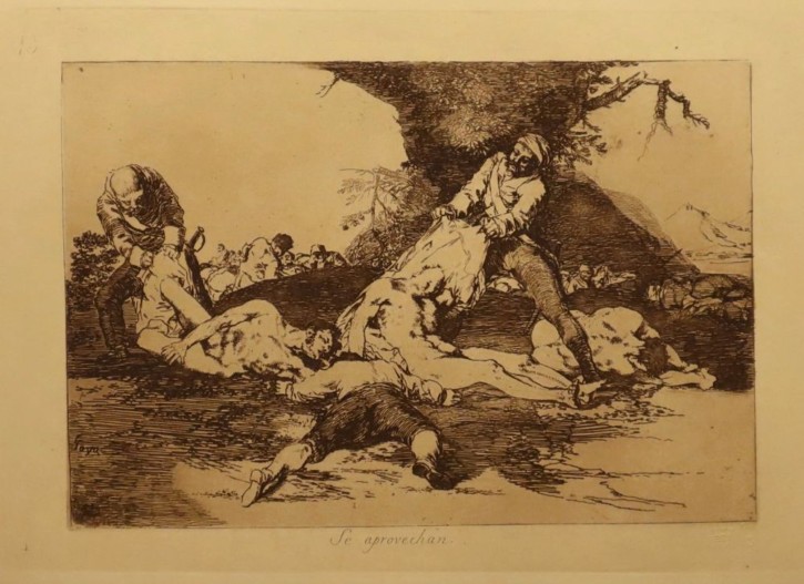 Se aprovechan. Goya Lucientes, Francisco de - Calcografía Nacional. 1810-1815, Séptima edición (1937). Precio: 500€