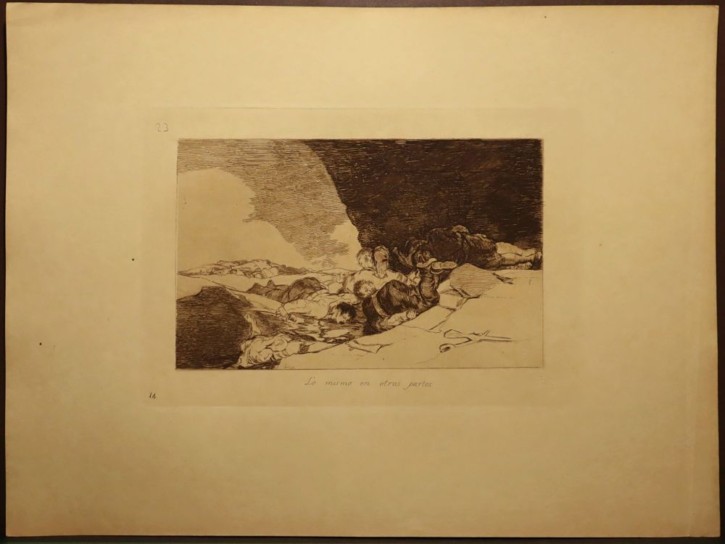 Lo mismo en otras partes. Goya Lucientes, Francisco de - Calcografía Nacional. 1810-1815, Séptima edición (1937). Precio: 400€