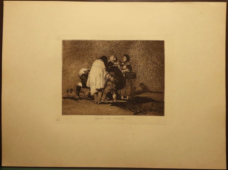 Espiró sin remedio. Goya Lucientes, Francisco de - Calcografía Nacional. 1810-1815, 7th edition, (1937). Precio: 400€