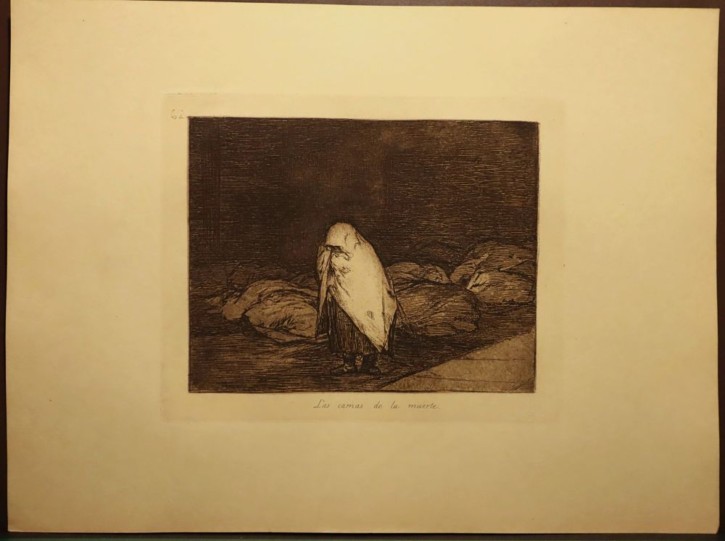 Las camas de la muerte. Goya Lucientes, Francisco de - Calcografía Nacional. 1810-1815, 7th edition, (1937). Precio: 500€