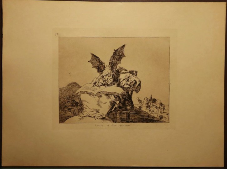 Contra el bien general. Goya Lucientes, Francisco de - Calcografía Nacional. 1810-1815, Séptima edición (1937). Precio: 500€