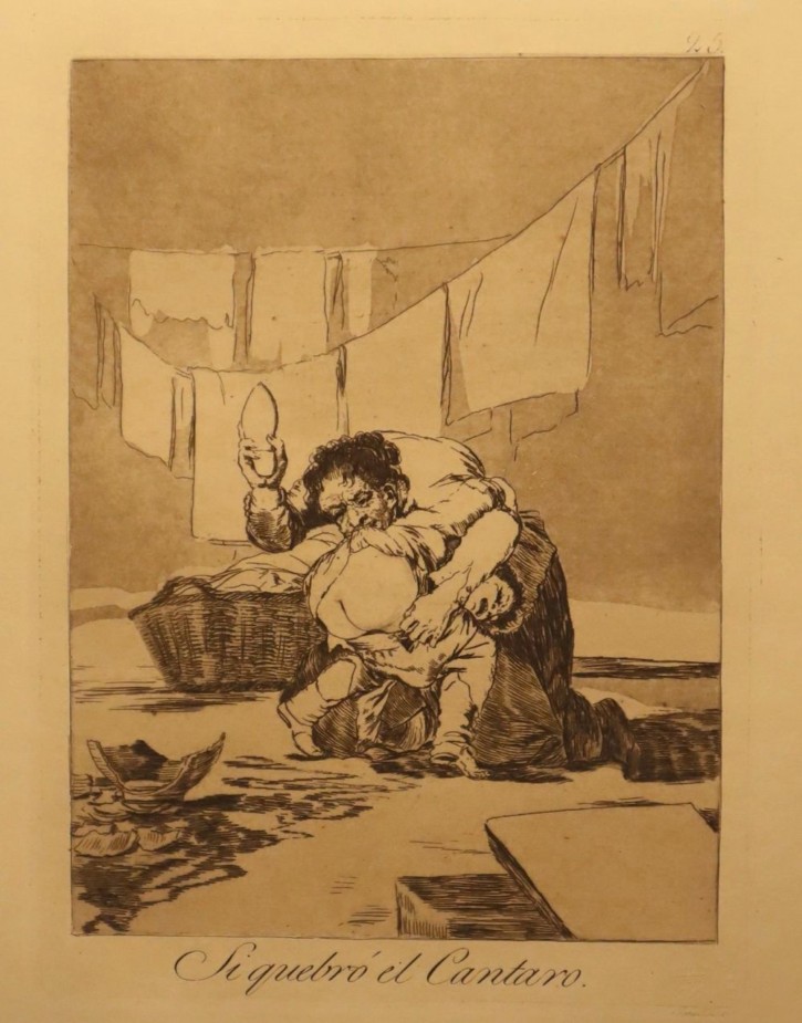 Si quebró el cantaro. Goya Lucientes, Francisco de - Calcografía Nacional. 1797-1799, 12ª edición (1937). Precio: 600€