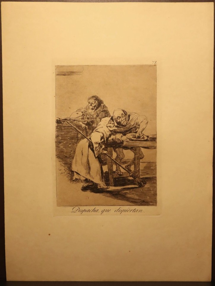Despacha que despiertan. Goya Lucientes, Francisco de - Calcografía Nacional. 1797-1799, 12ª edición (1937). Precio: 600€