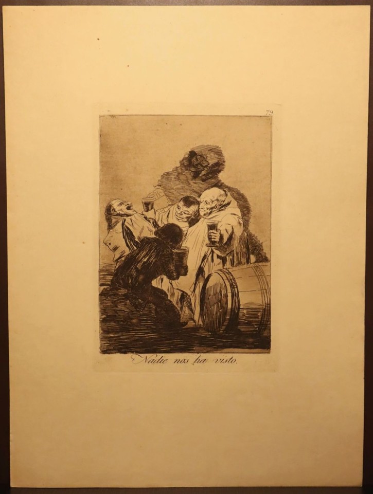 Nadie nos ha visto. Goya Lucientes, Francisco de - Calcografía Nacional. 1797-1799, 12ª edición (1937). Precio: 600€