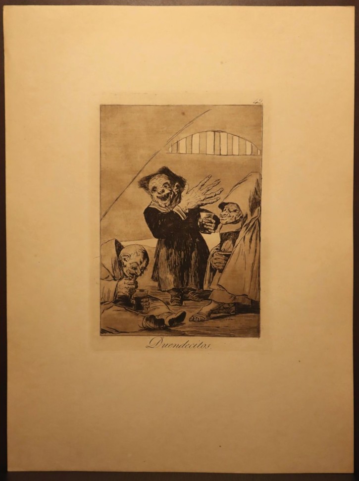 Duendecitos. Goya Lucientes, Francisco de - Calcografía Nacional. 1797-1799, 12ª edición (1937). Precio: 600€