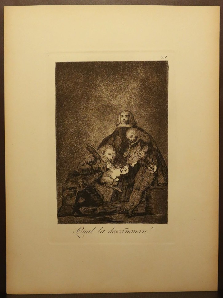 ¡Qual la descañonan!. Goya Lucientes, Francisco de - Calcografía Nacional. 1797-1799, 5ª edición (1881-1886). Precio: 400€