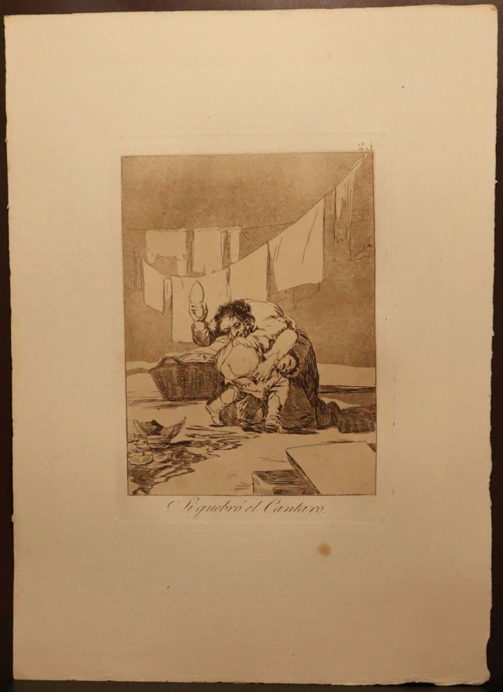 Si quebró el cantaro. Goya Lucientes, Francisco de - Calcografía Nacional. 1797-1799. Décima edición (1918-1928). Precio: 600€
