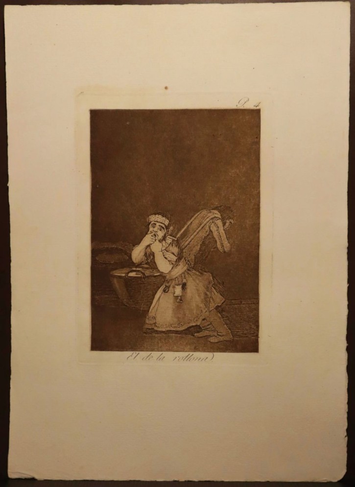 El de la rollona. Goya Lucientes, Francisco de (1746-1828) - Calcografía Nacional. 1797-1799. Décima edición (1918-1928). Precio: 600€