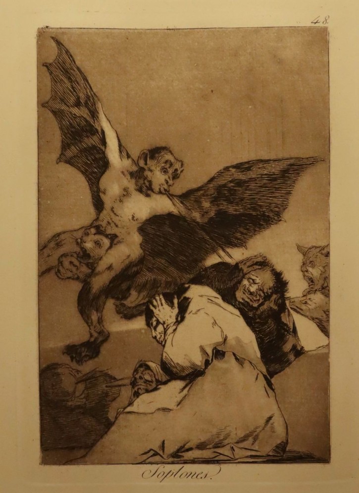 Soplones. Goya Lucientes, Francisco de - Calcografía Nacional. 1797-1799, 5ª edición (1881-1886). Precio: 500€