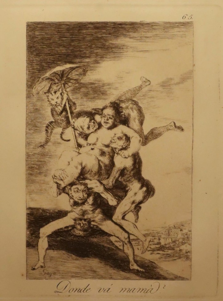 Donde va mamá?. Goya Lucientes, Francisco de - Calcografía Nacional. 1797-1799, 5ª edición (1881-1886). Precio: 400€