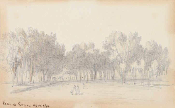 Paseo de Gracia. Rigalt i Farriols, Lluís (1814-1894). Octubre 1864. Precio: 600€