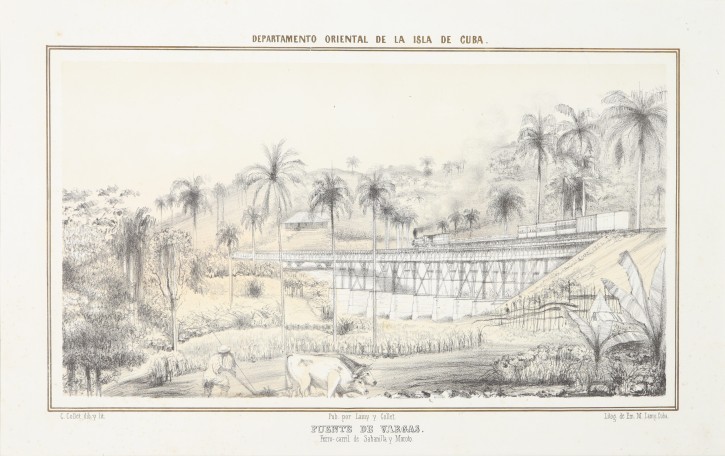 Pair of litographies from Puente de Vargas & de Minas de la Compañía del Cobre. C. Collet - Lamy, Em. M.. 1863. Precio: 600€