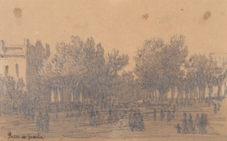 Paseo de Gracia. Rigalt i Farriols, Lluís (1814-1894). Ca. 1864. Precio: 500€