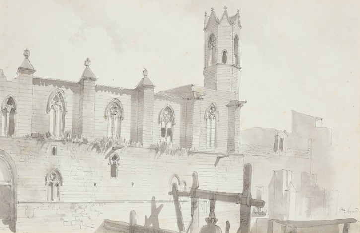 Chapel of St. Agatha. Rigalt i Farriols, Lluís (1814-1894). Ca. 1860. Precio: 600€